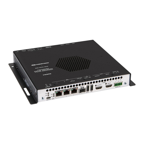 Crestron DM-NVX-363 Quick Start Manual