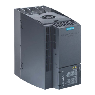 Siemens SINAMICS G120 Operating Instructions Manual