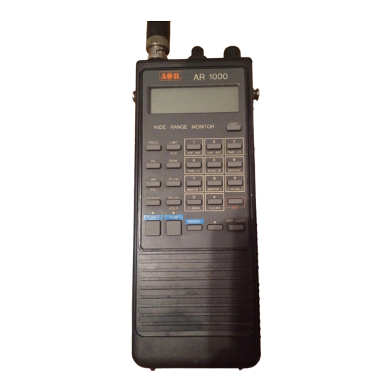 AOR AR1000 Instruction Manual