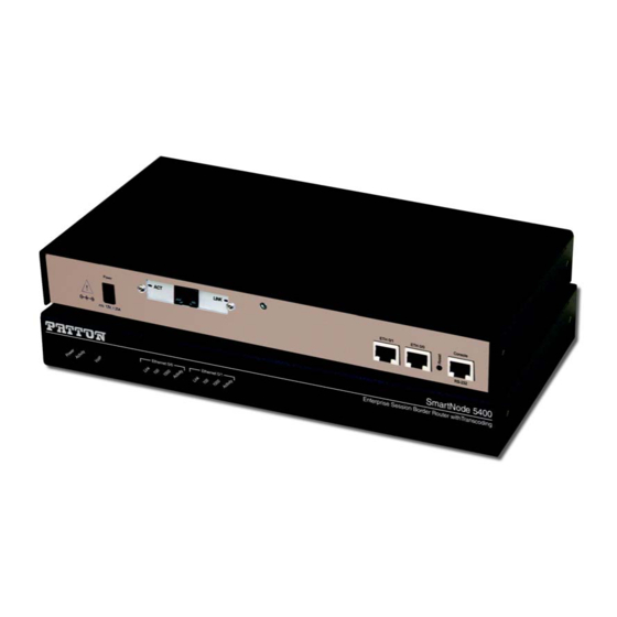 Patton electronics SMARTNODE 5400 Getting Started Manual