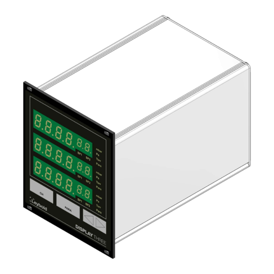 LEYBOLD DISPLAY TWO Instruction Manual