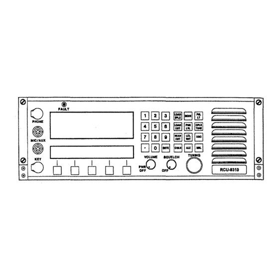 sunair RCU-9310B Operation And Maintenance Manual