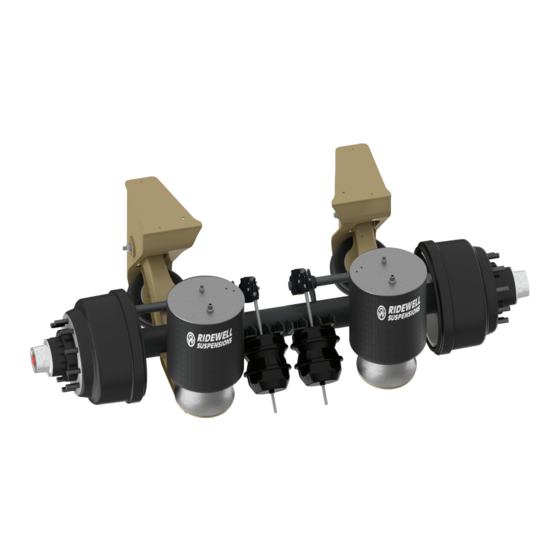 Ridewell Suspensions RCA-215T-Trailer Installation And Service Manual