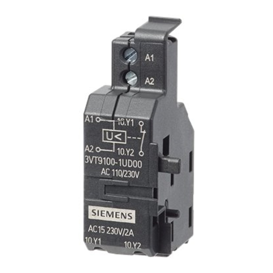 Siemens 3VT9100-1U.00 Operating Instructions Manual
