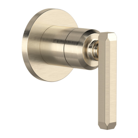 Rohl TENERIFE TTE18W1LMMB Instruction Manual