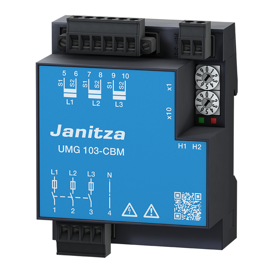 janitza UMG 103-CBM Installation Manual