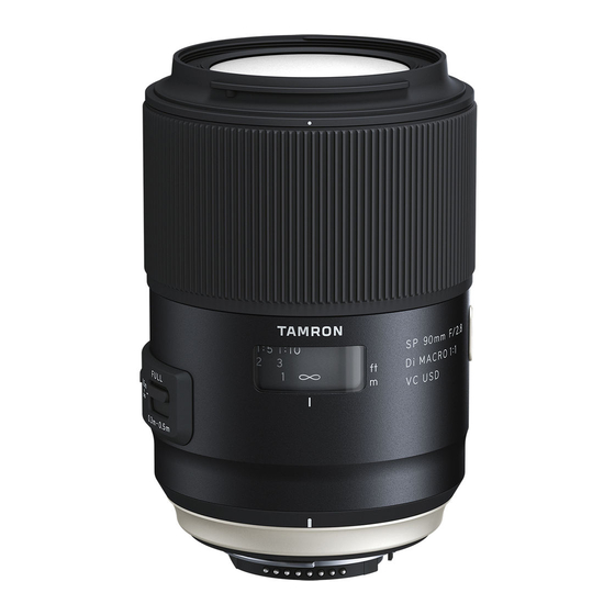 Tamron 90mm F/2.8 Di III MACRO VXD Owner's Manual