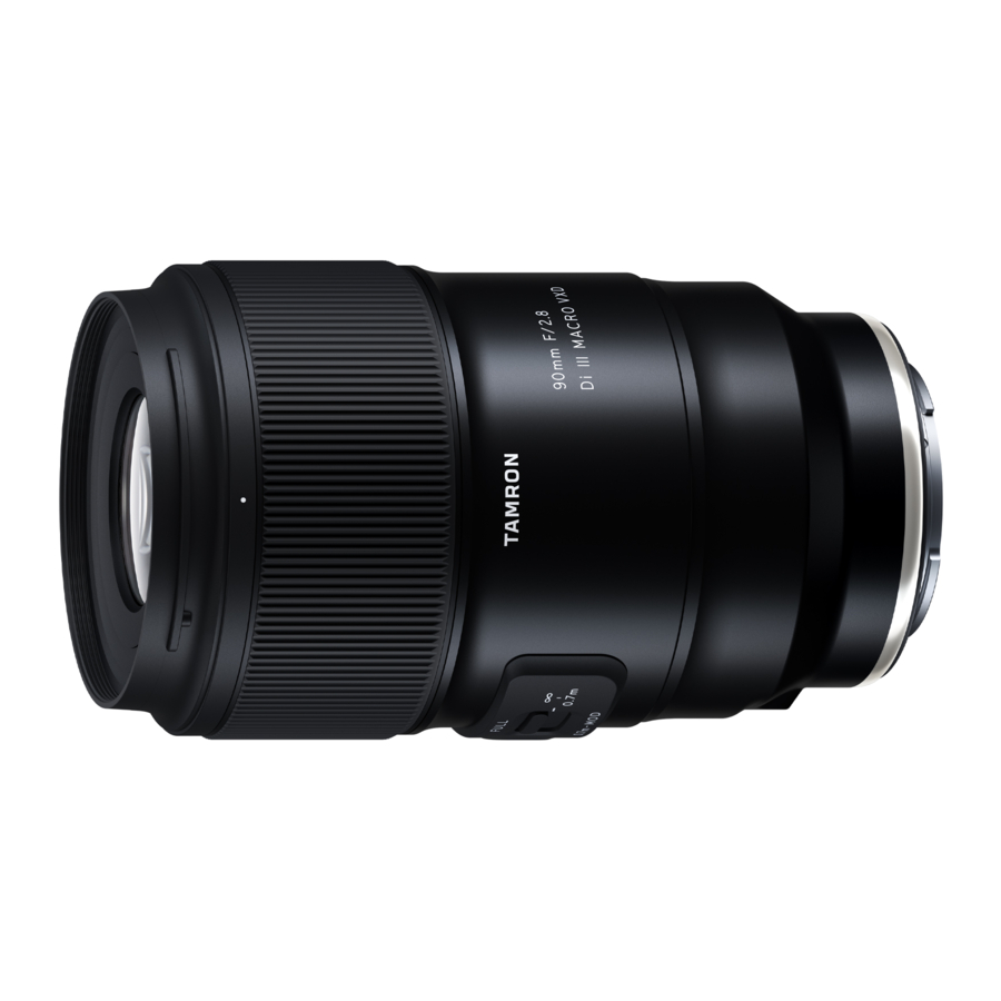 Tamron 90mm F/2.8 Di III MACRO VXD F072 Manual