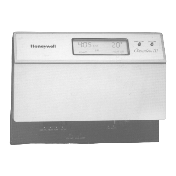 Honeywell T8611G Owner's Manual