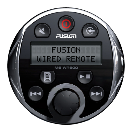 Fusion MS-WR600C Installation Manual