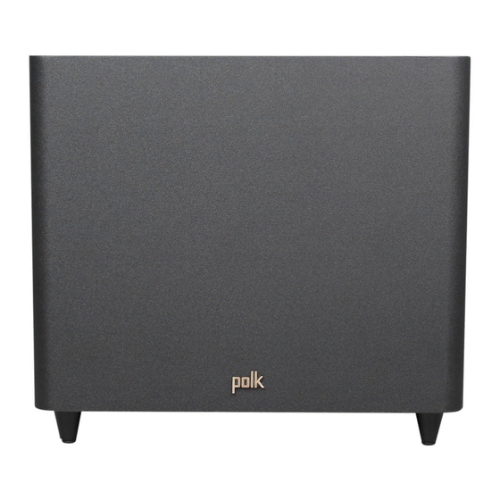 Polk Audio PSW121 Manuals