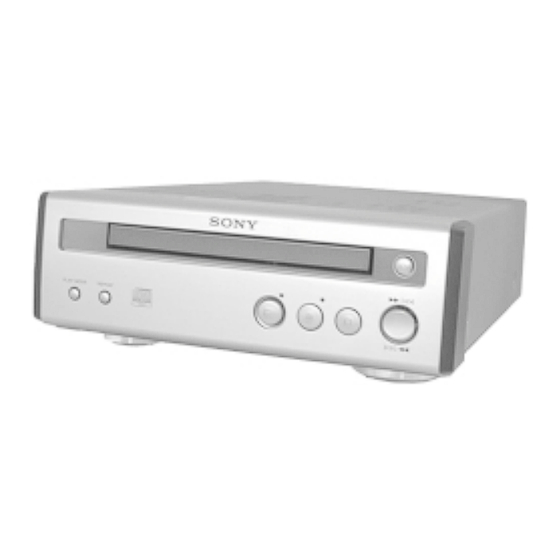 Sony CDP-SP55 Service Manual