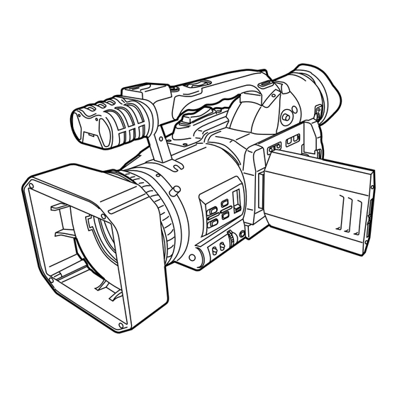 Panasonic AG-DVX100BE Operating Instructions Manual