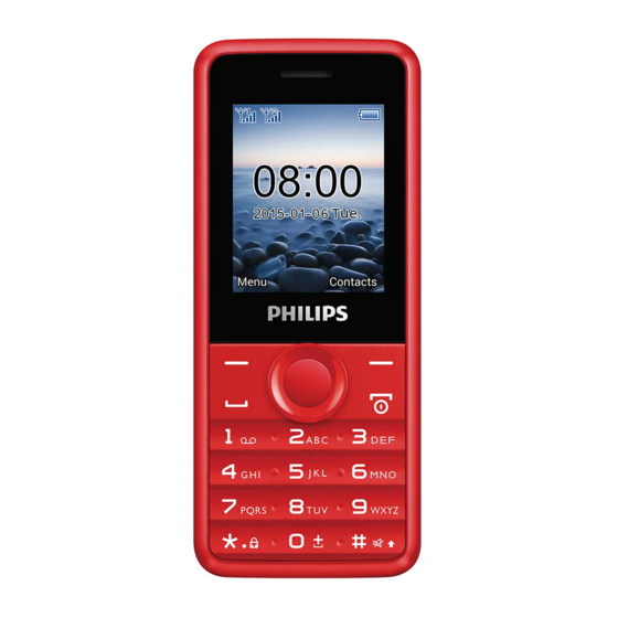 Philips E 103 Directions For Use Manual