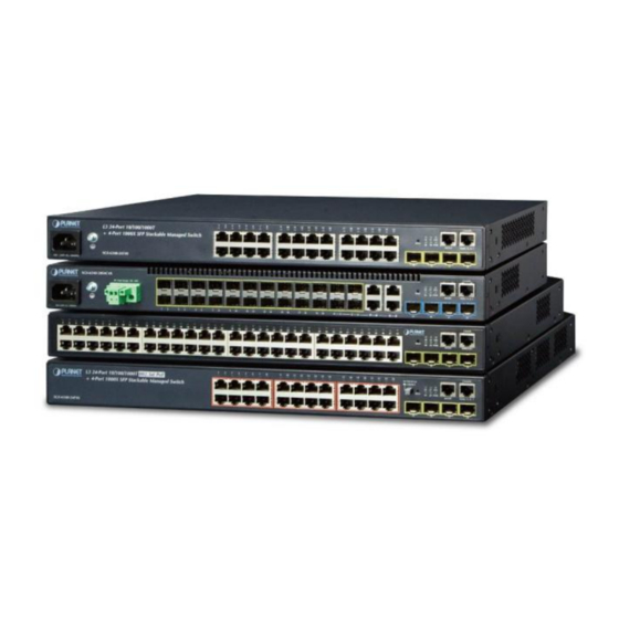 Planet Networking & Communication SGS-6340-24T4S Manuals