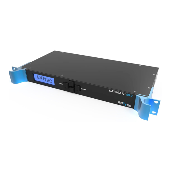 Enttec DATAGATE MK2 Quick Start Manual