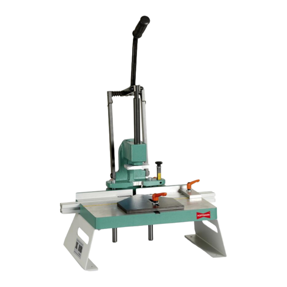 Hoffmann X-18 Dovetail Routing Machine Manuals
