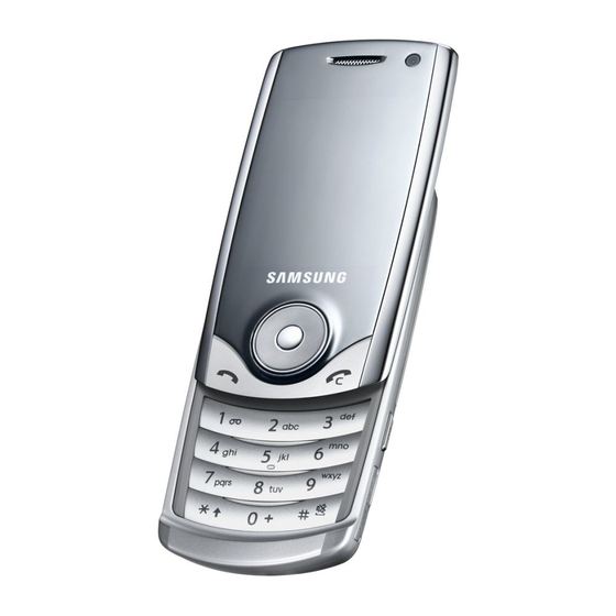 Samsung SGH-U700V Manuals