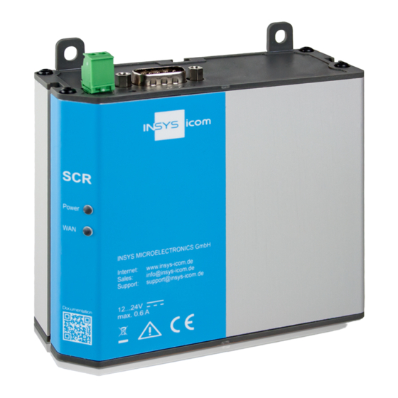insys icom SCR-E200 Quick Installation Manual