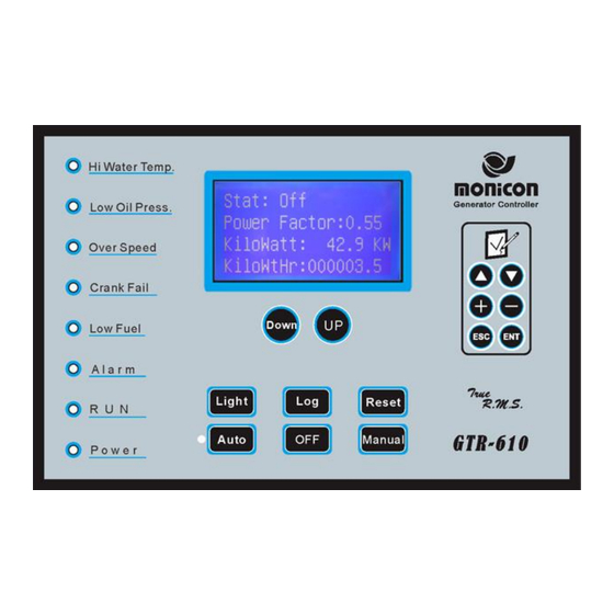Monicon GTR-610 Manuals