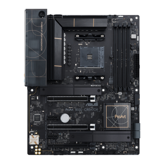 Asus ProArt B550-CREATOR Quick Start Manual