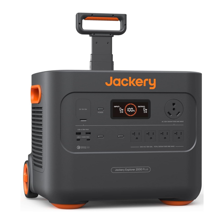 Jackery Explorer 2000 Plus JE-2000C - Portable Power Station Manual
