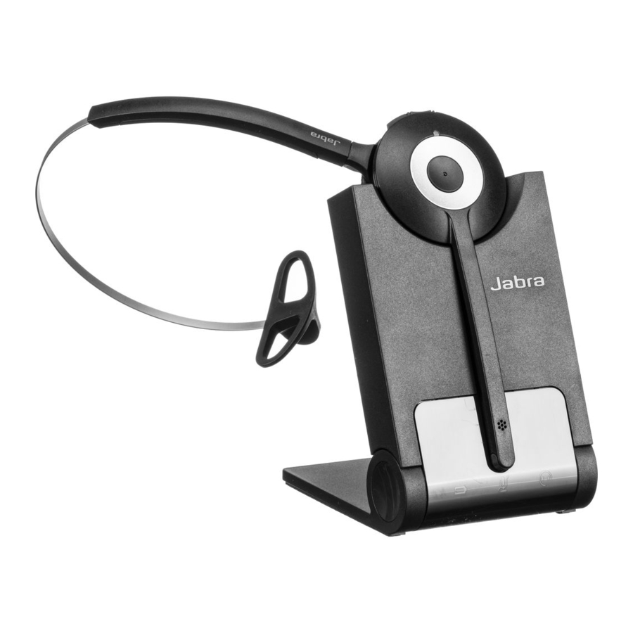 Jabra Pro 920 Mono Connecting Manual