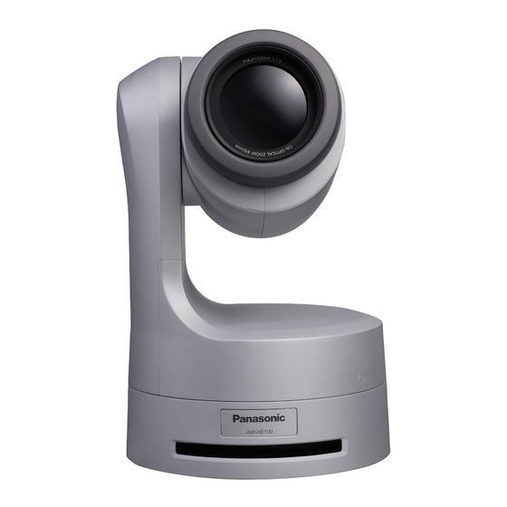 Panasonic AW-HE100 Menu Information