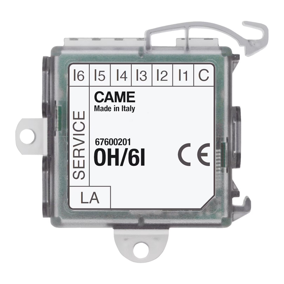 Bpt OH/6I Installation Instructions