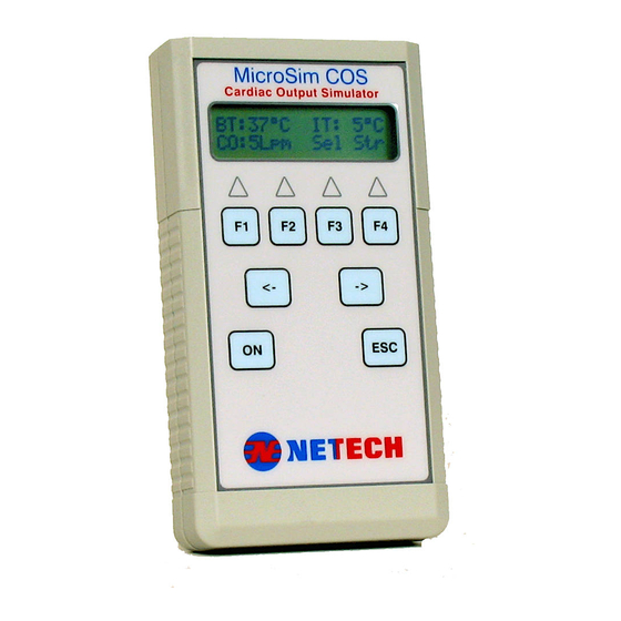 Netech MicroSim COS Manuals