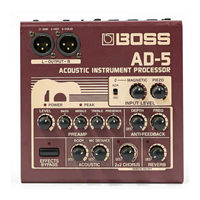 Boss AD-5 Owner's Manual