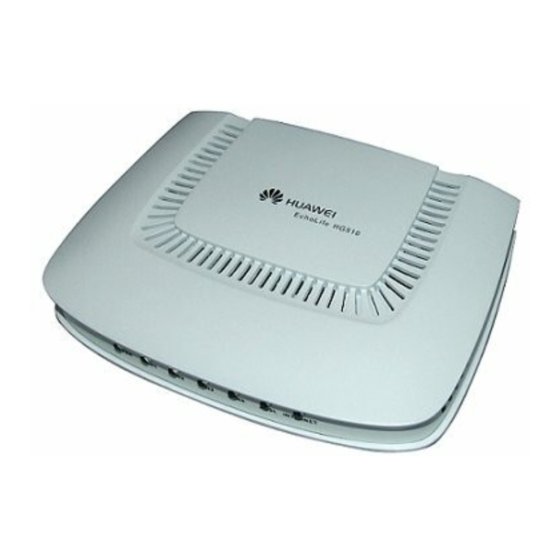 Huawei EchoLife HG510 Home Gateway User Manual