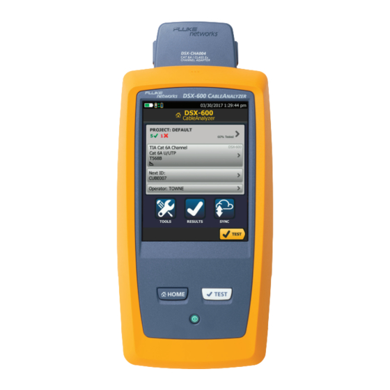 Fluke DSX-600 CableAnalyzer Troubleshooting Handbook