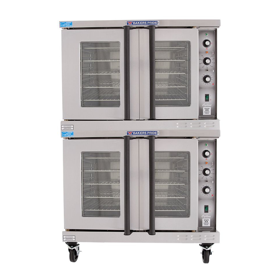 Bakers Pride Cyclone BCO-E1 Install And Operation Instructions