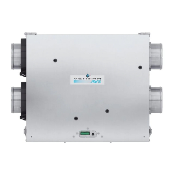 Venmar S10 ERV Installation Manual