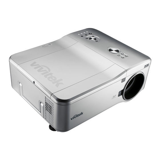 User Manuals: Vivitek D6010 Large Venue Projector