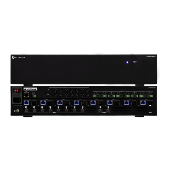 Panduit Atlona AT-PRO5-MX810 Installation Manual
