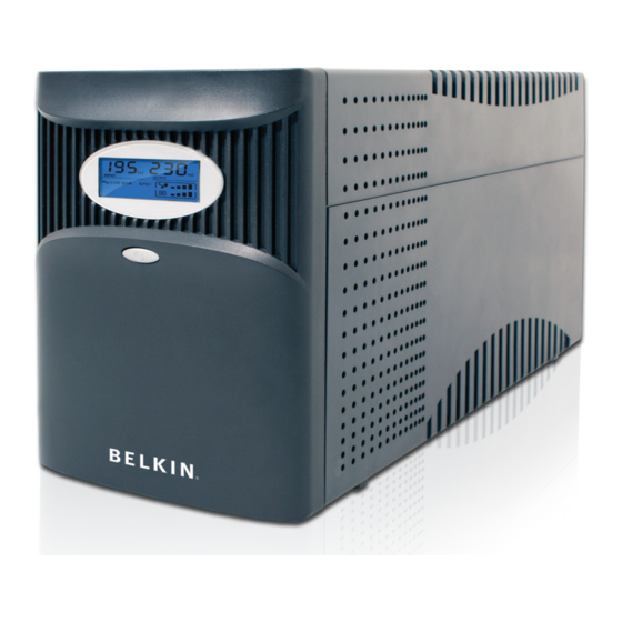 Belkin 1000VA Quick Install Manual