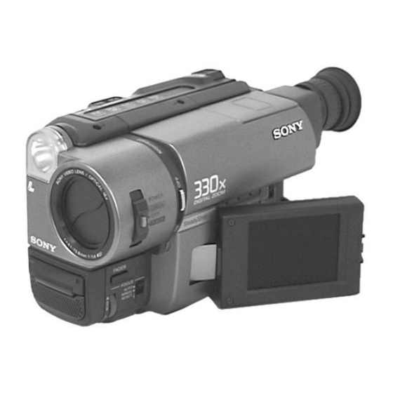 Sony CCD-TR315 Service Manual