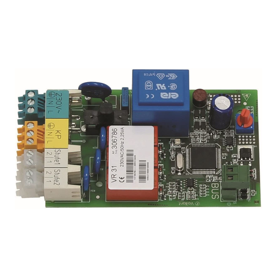 Vaillant VR 31 Manual