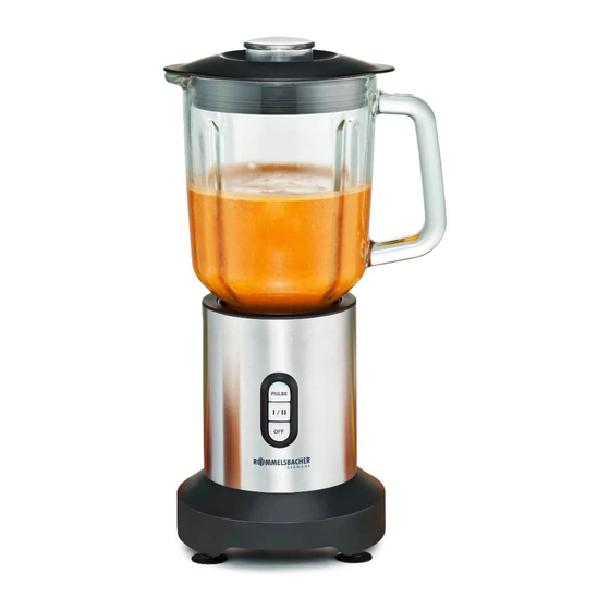 Rommelsbacher MX 350 Tabletop Blender Manuals