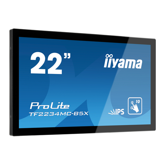 Iiyama ProLite TF2234MC-B5X Manuals