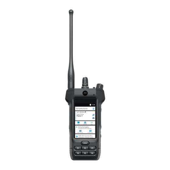 Motorola solutions APX N70 Quick Start Manual