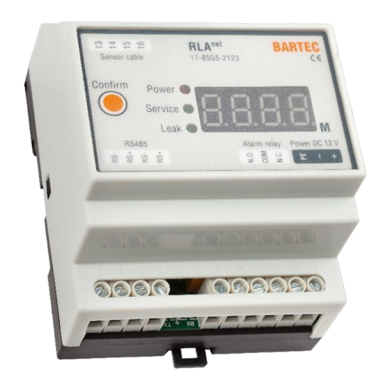 Bartec RLAnet 17-85G5-2123 Series Operation And Installation Manual