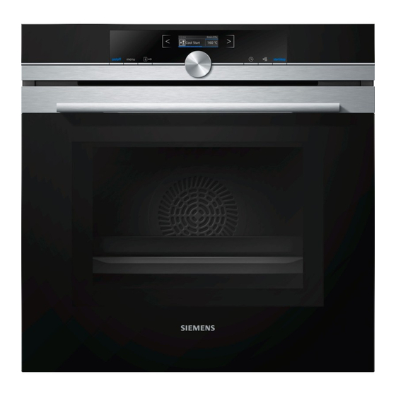 Siemens HM633GN 1 Series Built-in Oven Manuals