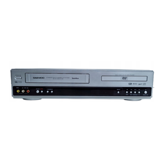 Daewoo SD-7500 DVD Player/VCR Combo Manuals