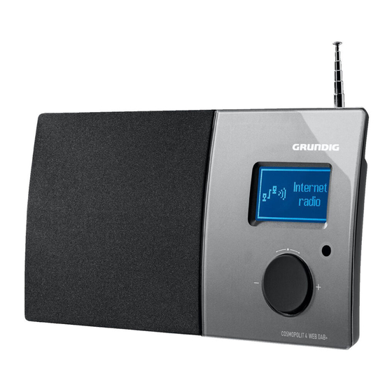 Grundig Cosmopolit 4 WEB DAB+ Manual