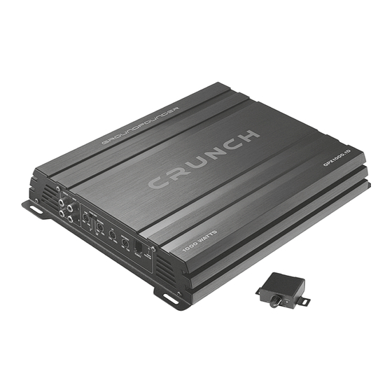 Crunch GPX1000.1D User Manual
