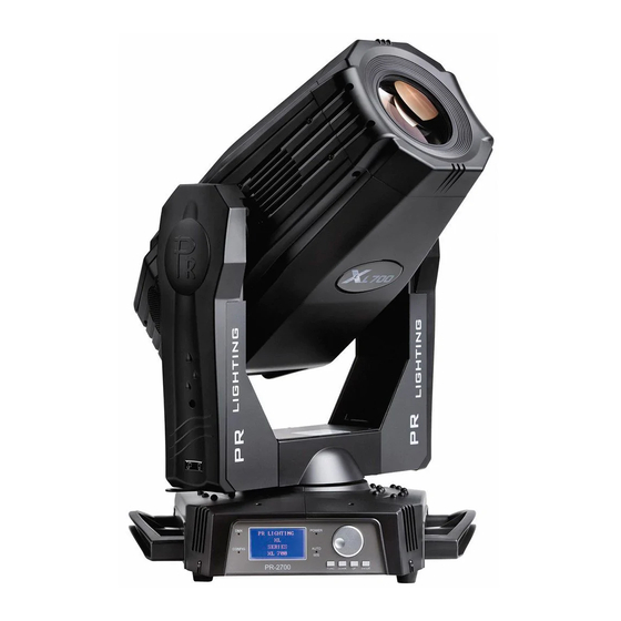 PR Lighting XL 700 User Manual