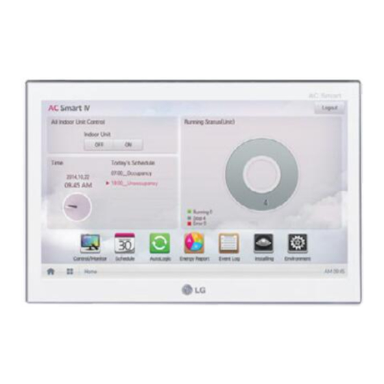 LG BACnet Touch Installation & Owner's Manual